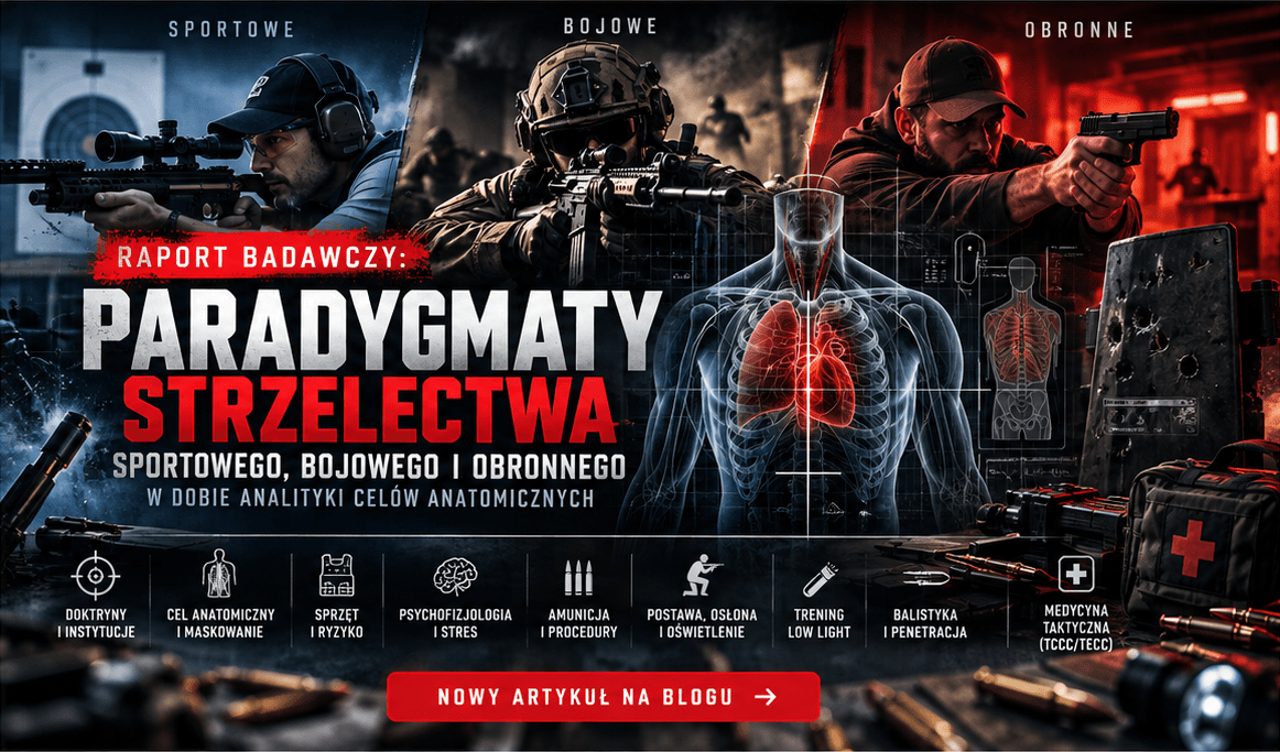 Raport badawczy: Paradygmaty strzelectwa sportowego, bojowego i obronnego w dobie analityki celów anatomicznych. - Poland Security Academy On-line Shop