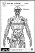 PSA Range Standard Old School — Bravo Chest / Pakiet 50 szt. - Poland Security Academy On - line Shop