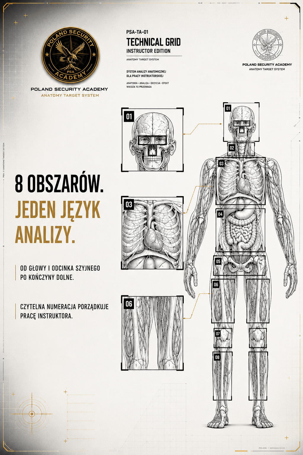 PSA-TA-01 Technical Grid — Instructor Edition / pakiet 5 szt. - Poland Security Academy On-line Shop